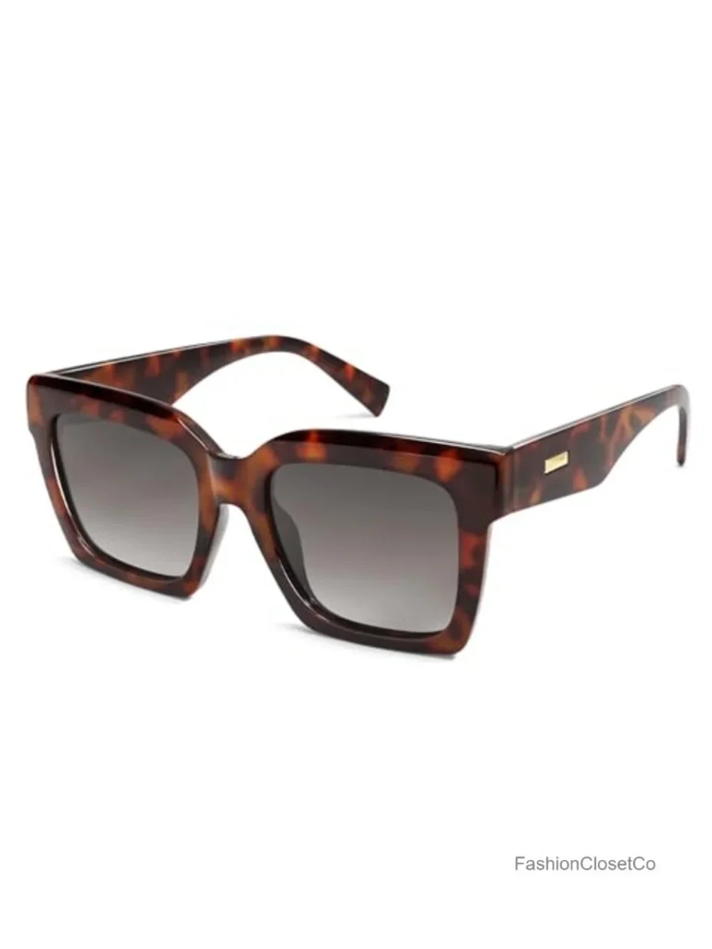 Trendy Square Polarized Sunglasses for Men Women UV400 Protection Large